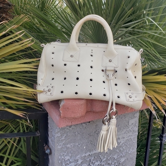 Marc Jacobs Pale Yellow Leather‎ Bridgette Satchel Bag - Picture 3 of 14